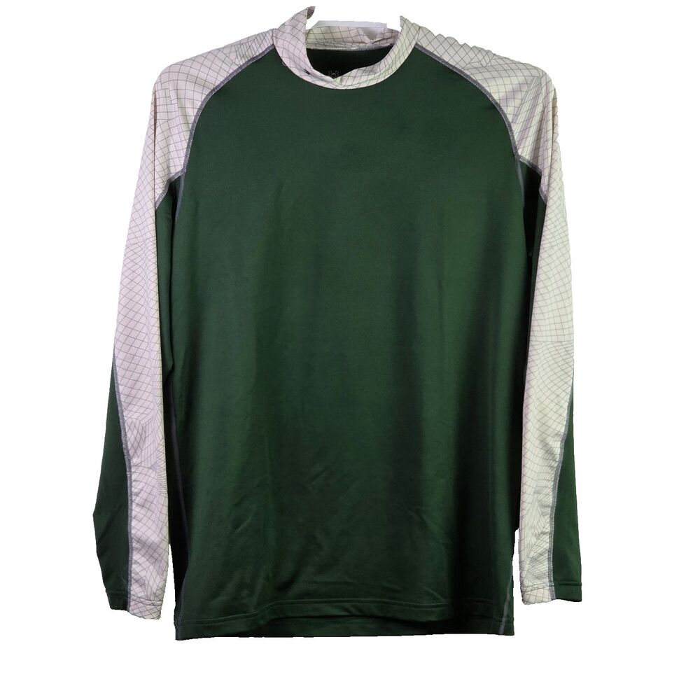 Under Armour Men's XL‎ Green Coldgear Gym Stretch Compression Long Sleeve Shirt